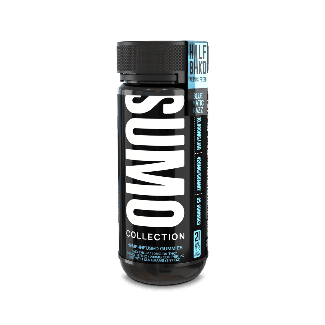 Bluematic Razz - Half Bak'd Sumo Gummies 10000MG