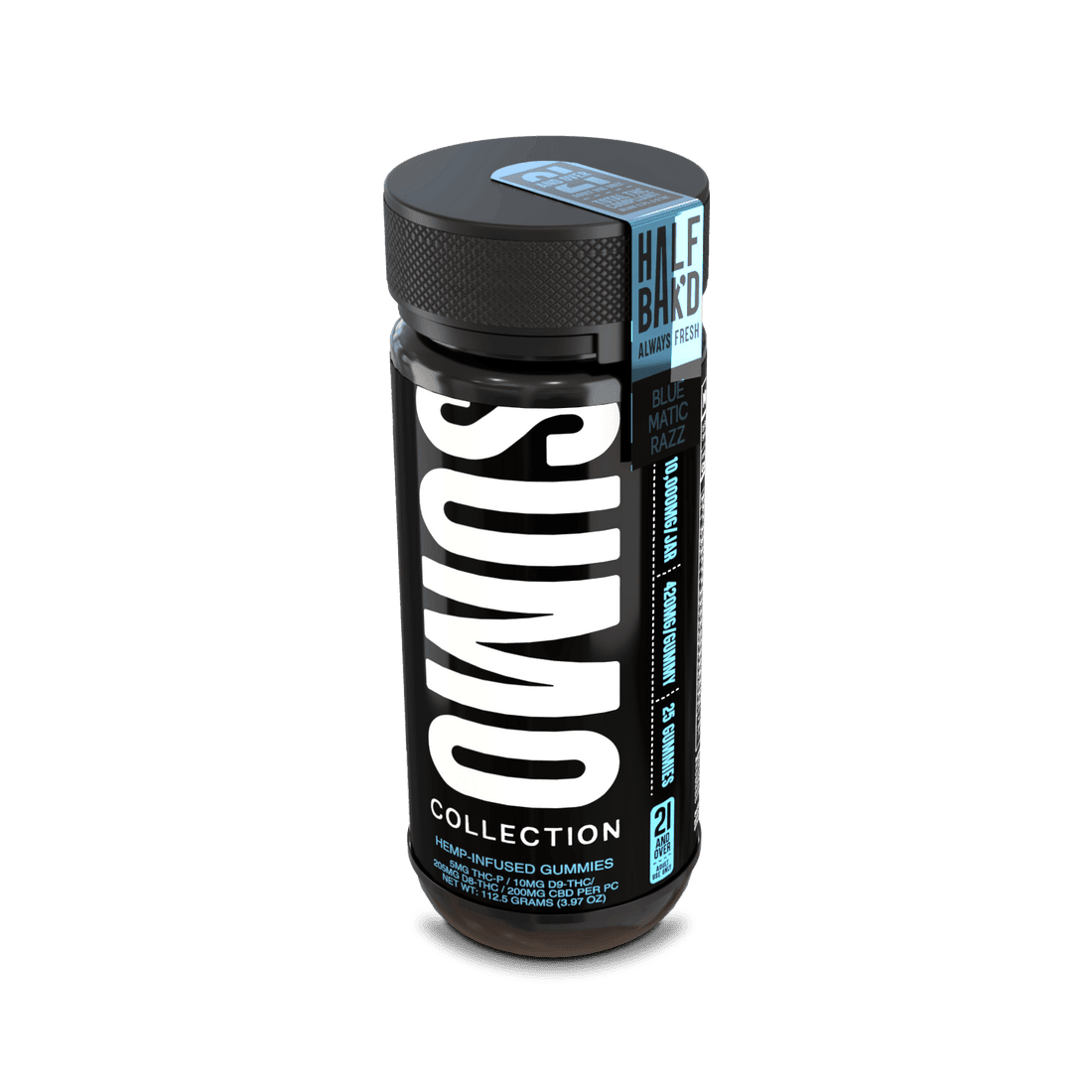 Bluematic Razz - Half Bak'd Sumo Gummies 10000MG - Image 2