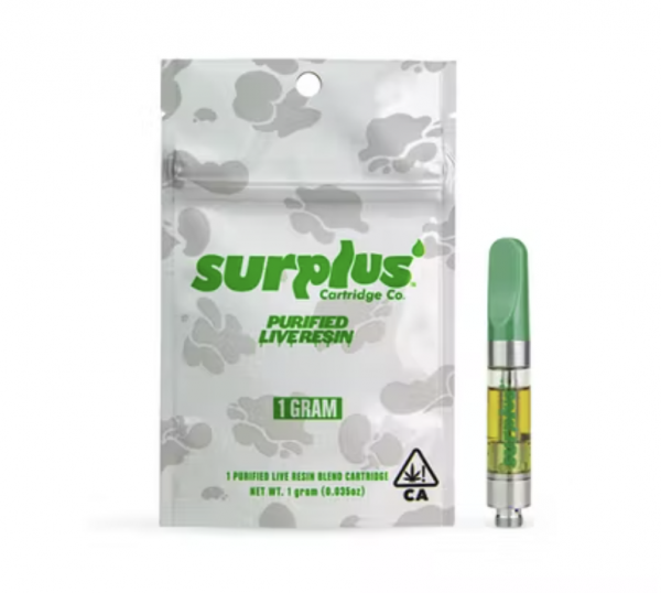 Surplus Cartridge Co. | Blueberry Haze Purified Live Resin Cartridge