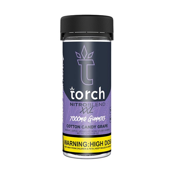 Cotton Candy Grape - Torch Nitro Blend XXL Gummies 7000MG